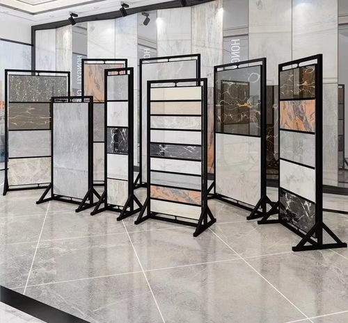 建筑材料展示架定制 瓷砖、石材、木地板与吊顶的创新展示之道