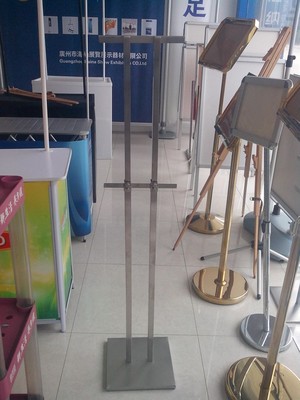 不锈钢与方管挂画架及人像立牌厂家订购指南——广州海纳展览展示器材综合解析